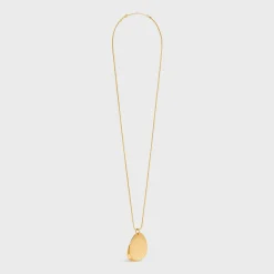 Celine Petale Necklace in Brass with Gold Finish