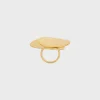 Celine Petale Ring in Brass with Gold Finish