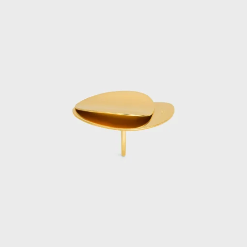 Celine Petale Ring in Brass with Gold Finish