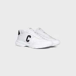 CELINE RUNNER CR-02 LOW LACE-UP SNEAKER in CALFSKIN