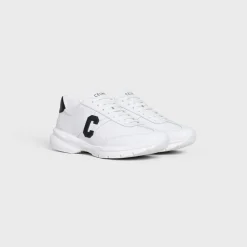 CELINE RUNNER CR-02 LOW LACE-UP SNEAKER in CALFSKIN