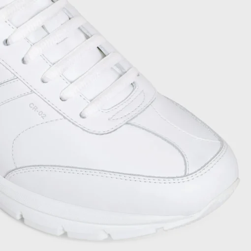 CELINE RUNNER CR-02 LOW LACE-UP SNEAKER in CALFSKIN
