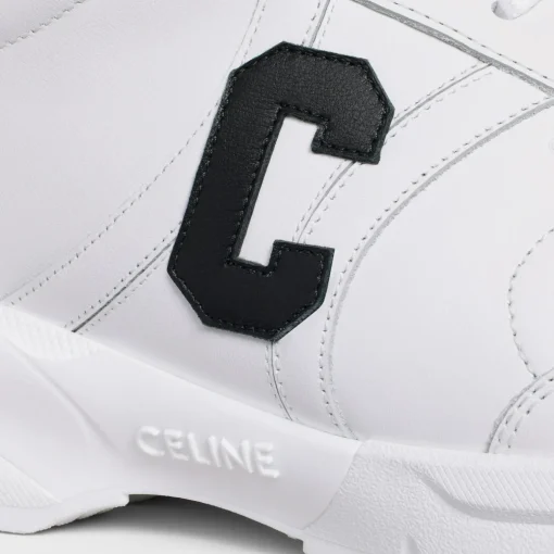 CELINE RUNNER CR-02 LOW LACE-UP SNEAKER in CALFSKIN