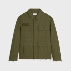 celine saharienne jacket in cotton