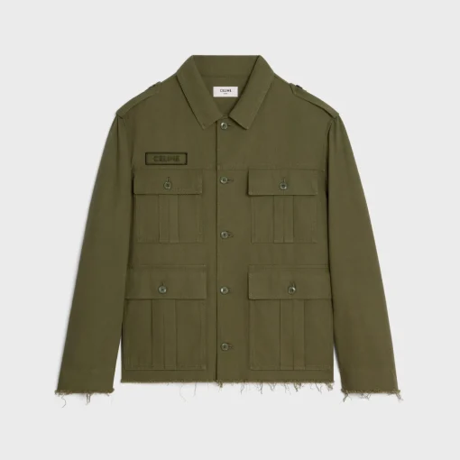 celine saharienne jacket in cotton