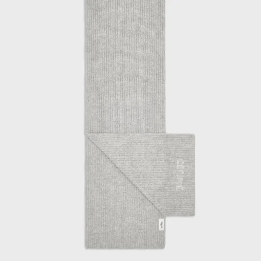 CELINE SCARF IN RIBBED FELTED WOOL