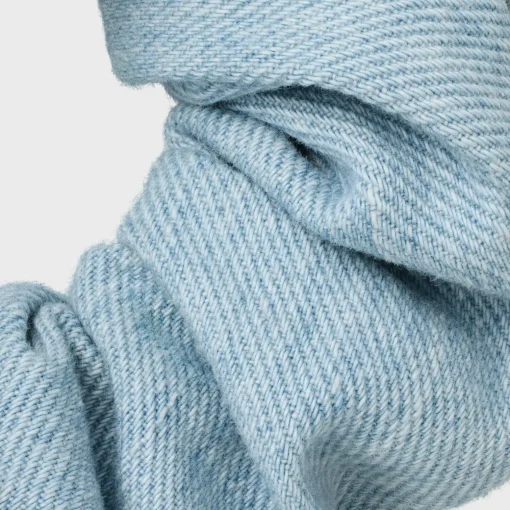 Celine Scrunchy Denim in Cotton and Brass with Gold Finish