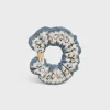 Celine Scrunchy Fair Isle in Wool and Brass with Gold finish