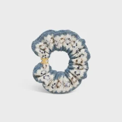 Celine Scrunchy Fair Isle in Wool and Brass with Gold finish