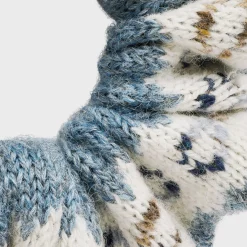 Celine Scrunchy Fair Isle in Wool and Brass with Gold finish
