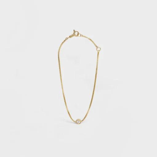 Celine Sentimental Brillant Bracelet in Yellow Gold and Diamond