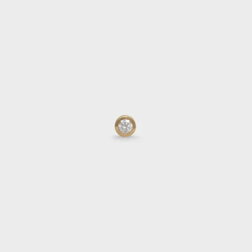 Celine Sentimental Brillant Stud in Yellow Gold and Diamond