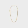Celine Sentimental Straight Bracelet in Yellow Gold and Diamond