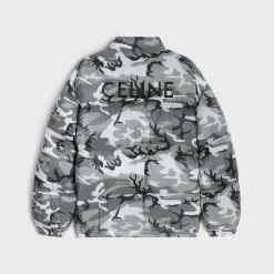 CELINE SHORT DOWN JACKET IN NYLON