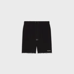 celine shorts in cotton fleece