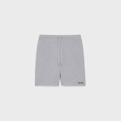 celine shorts in cotton fleece