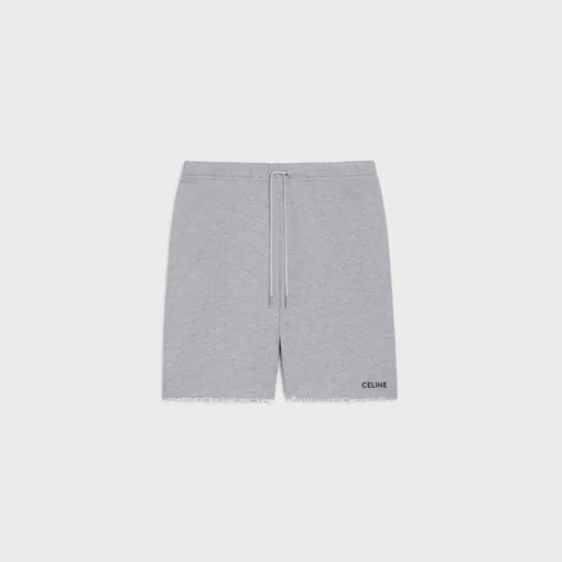 celine shorts in cotton fleece