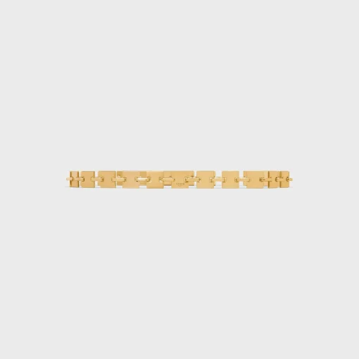 CELINE SQUARE CHAIN BELT in Brass