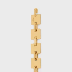 CELINE SQUARE CHAIN BELT in Brass
