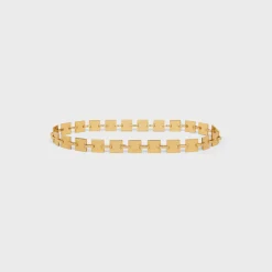 CELINE SQUARE CHAIN BELT in Brass