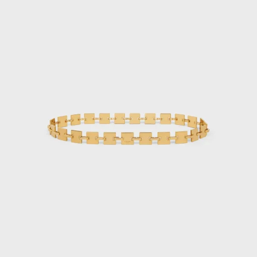 CELINE SQUARE CHAIN BELT in Brass