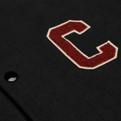 celine teddy college jacket in cotton fleece