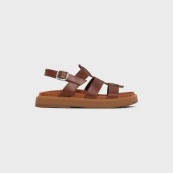 CELINE TIPPI SANDAL in CALFSKIN - VEGETAL TANNING