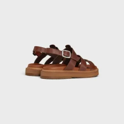 CELINE TIPPI SANDAL in CALFSKIN - VEGETAL TANNING
