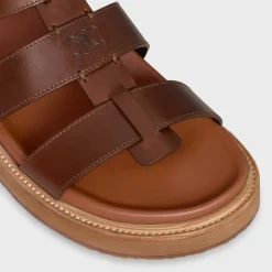 CELINE TIPPI SANDAL in CALFSKIN - VEGETAL TANNING