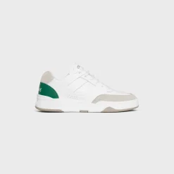 CELINE TRAINER CT-07 LOW LACE-UP SNEAKER in CALFSKIN AND SUEDE CALFSKIN
