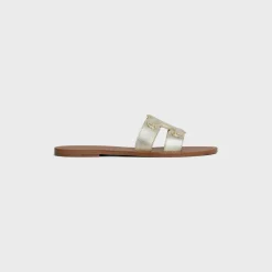 CELINE TRIOMPHE MULE in Metalized Calfskin