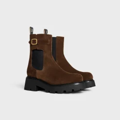 CELINE TRIOMPHE RANGERS CHELSEA BOOT in Suede Calfskin