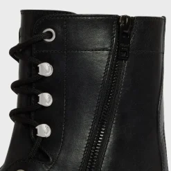 CELINE TRIOMPHE RANGERS MID LACE-UP BOOT in SHINY BULL