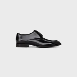 CELINE TUXEDO DERBY in POLISHED BULL