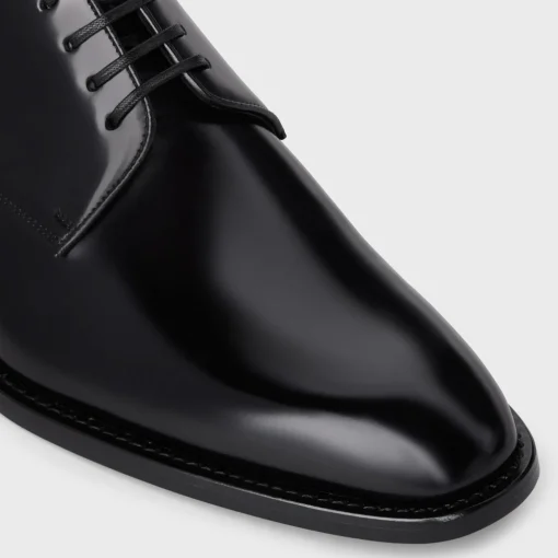 CELINE TUXEDO DERBY in POLISHED BULL