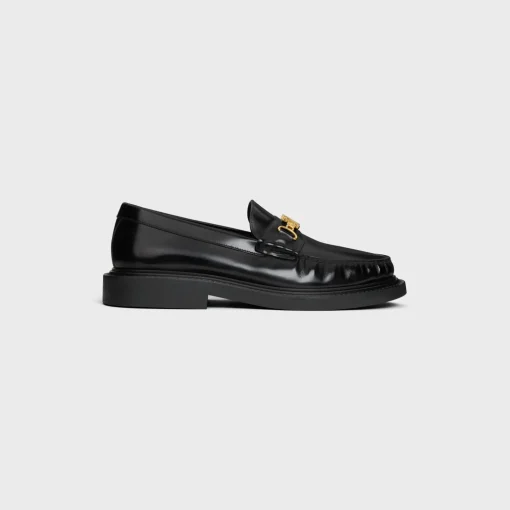 CELINE UNIVERSITÉ TRIOMPHE CHAIN LOAFFER in POLISHED BULL