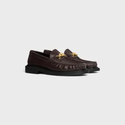 CELINE UNIVERSITÉ TRIOMPHE CHAIN LOAFFER in POLISHED BULL