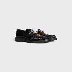 CELINE UNIVERSITÉ TRIOMPHE CHAIN LOAFER in POLISHED BULL AND TARTAN