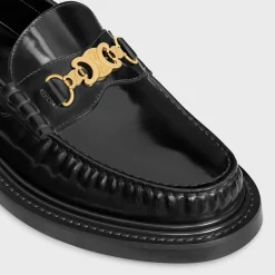 CELINE UNIVERSITÉ TRIOMPHE CHAIN LOAFFER in POLISHED BULL