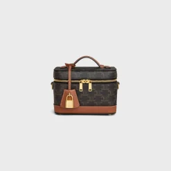 CELINE VANITY in Triomphe Canvas and calfskin