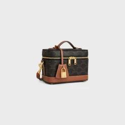 CELINE VANITY in Triomphe Canvas and calfskin