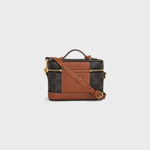 CELINE VANITY in Triomphe Canvas and calfskin