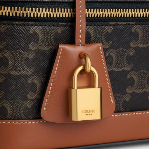 CELINE VANITY in Triomphe Canvas and calfskin