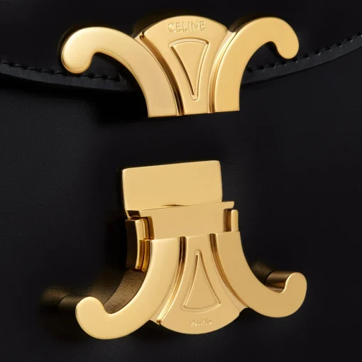 CHAIN BESACE CLEA in shiny calfskin