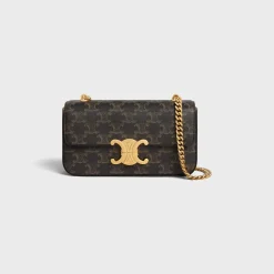CHAIN SHOULDER BAG CLAUDE in Triomphe canvas