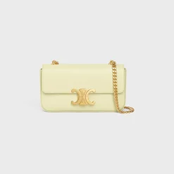 CHAIN SHOULDER BAG CLAUDE in shiny calfskin
