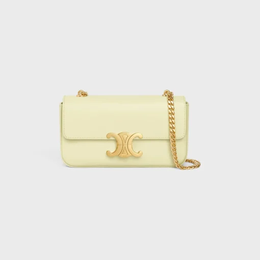 CHAIN SHOULDER BAG CLAUDE in shiny calfskin