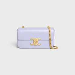CHAIN SHOULDER BAG CLAUDE in shiny calfskin