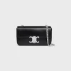 CHAIN SHOULDER BAG CLAUDE in shiny calfskin