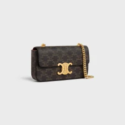 CHAIN SHOULDER BAG CLAUDE in Triomphe canvas